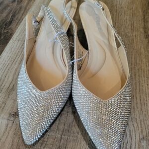 Anne Klein Elegant Silver Women's Slingback Shoes
